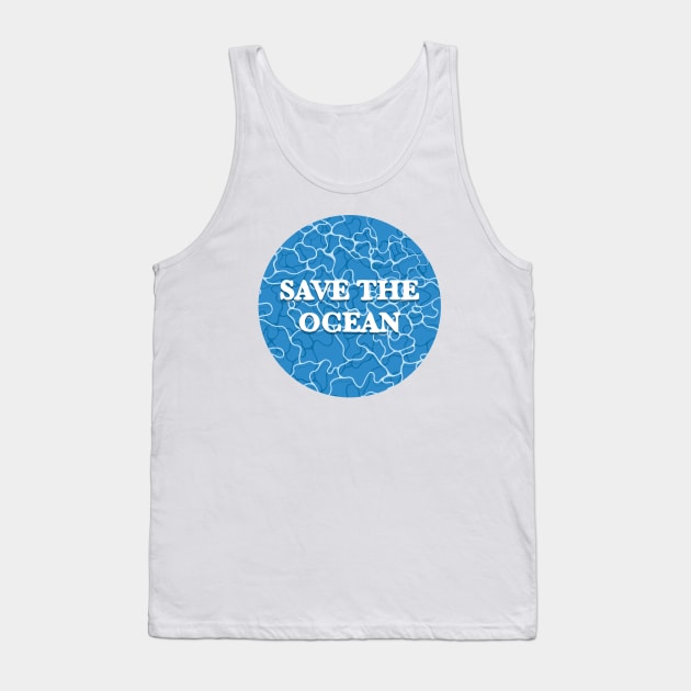 Save the ocean Climate Change Tank Top by Trippycollage